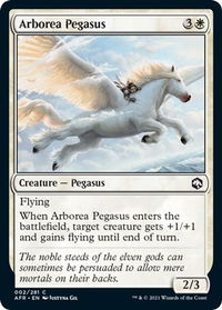 Arborea Pegasus - Adventures in the Forgotten Realms (AFR) #2 - Common Magic: The Gathering Trading Card