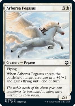 Arborea Pegasus - Adventures in the Forgotten Realms Magic: The Gathering trading card