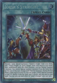 Joker's Straight (CR) - King's Court (KICO) #KICO-EN004 - Collector's Rare YuGiOh Trading Card