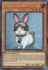 Rescue Rabbit (CR) - King's Court (KICO) #KICO-EN034 - Collector's Rare YuGiOh Trading Card