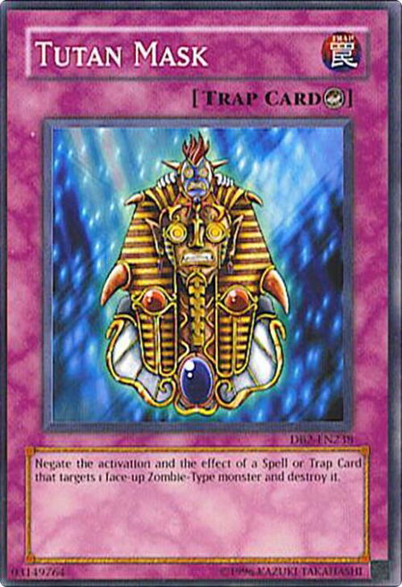 Tutan Mask - Dark Beginning 2 YuGiOh trading card