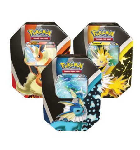 Eevee Evolutions Tin [Set of 3] - Miscellaneous Cards & Products Pokémon trading card