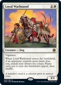 Loyal Warhound - Adventures in the Forgotten Realms (AFR) #23 - Rare Magic: The Gathering Trading Card