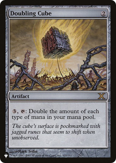 Doubling Cube trading card from The List Reprints Doubling Cube - The List Reprints Magic: The Gathering trading card
