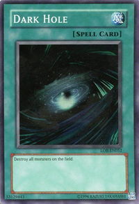 Dark Hole - Legend of Blue Eyes White Dragon (Worldwide English) (LOB-EN) #LOB-EN052 - Super Rare YuGiOh Trading Card