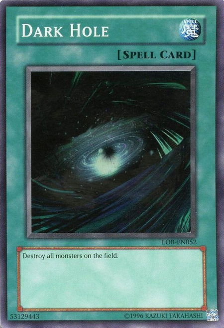 Dark Hole - Legend of Blue Eyes White Dragon (Worldwide English) YuGiOh trading card