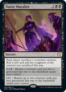 Danse Macabre - Commander: Adventures in the Forgotten Realms (AFC) #22 - Rare Magic: The Gathering Trading Card