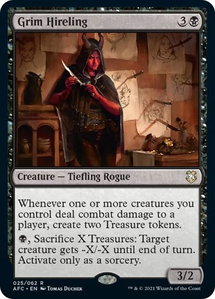 Grim Hireling - Commander: Adventures in the Forgotten Realms (AFC) #25 - Rare Magic: The Gathering Trading Card