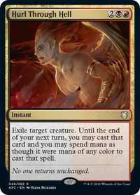 Hurl Through Hell - Commander: Adventures in the Forgotten Realms (AFC) #48 - Rare Magic: The Gathering Trading Card