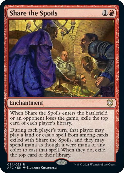 Share the Spoils - Commander: Adventures in the Forgotten Realms Magic: The Gathering trading card