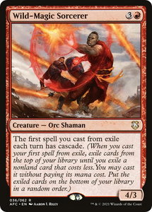 Wild-Magic Sorcerer - Commander: Adventures in the Forgotten Realms (AFC) #36 - Rare Magic: The Gathering Trading Card