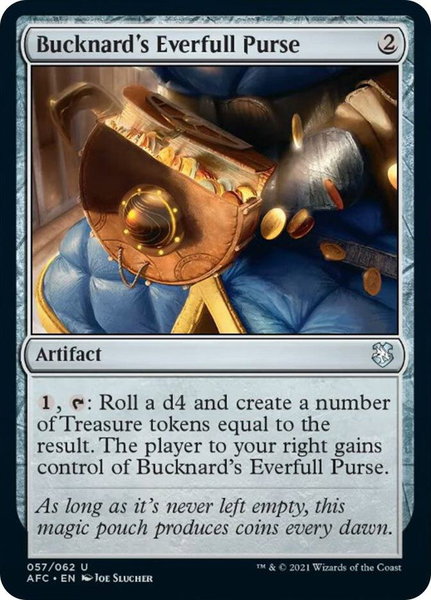 Bucknard's Everfull Purse - Commander: Adventures in the Forgotten Realms Magic: The Gathering trading card