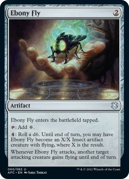 Ebony Fly - Commander: Adventures in the Forgotten Realms Magic: The Gathering trading card