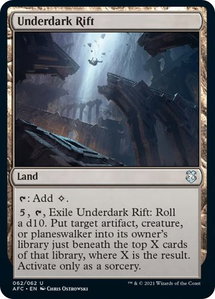 Underdark Rift - Commander: Adventures in the Forgotten Realms (AFC) #62 - Uncommon Magic: The Gathering Trading Card