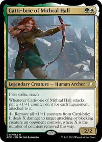 Catti-brie of Mithral Hall - Commander: Adventures in the Forgotten Realms (AFC) #44 - Rare Magic: The Gathering Trading Card