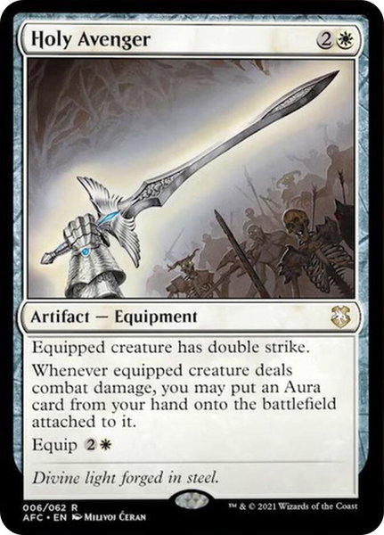 Holy Avenger - Commander: Adventures in the Forgotten Realms Magic: The Gathering trading card