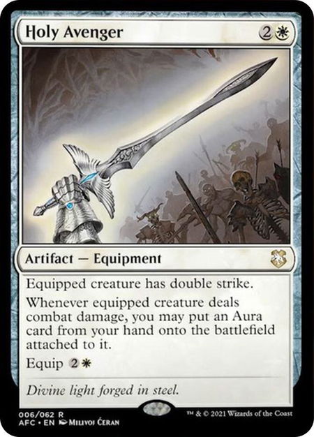 Holy Avenger - Commander: Adventures in the Forgotten Realms Magic: The Gathering trading card