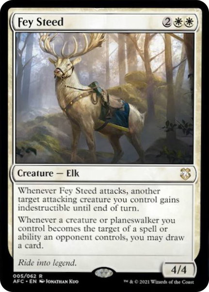 Fey Steed - Commander: Adventures in the Forgotten Realms Magic: The Gathering trading card