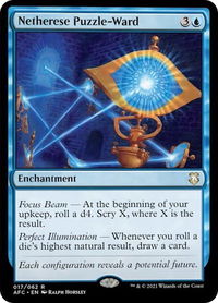 Netherese Puzzle-Ward - Commander: Adventures in the Forgotten Realms (AFC) #17 - Rare Magic: The Gathering Trading Card