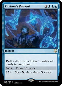 Diviner's Portent - Commander: Adventures in the Forgotten Realms (AFC) #15 - Rare Magic: The Gathering Trading Card
