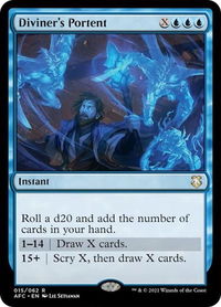 Diviner's Portent - Commander: Adventures in the Forgotten Realms (AFC) #15 - Rare Magic: The Gathering Trading Card