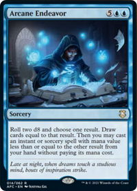 Arcane Endeavor - Commander: Adventures in the Forgotten Realms (AFC) #14 - Rare Magic: The Gathering Trading Card