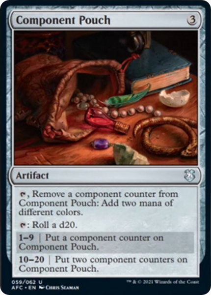 Component Pouch - Commander: Adventures in the Forgotten Realms Magic: The Gathering trading card