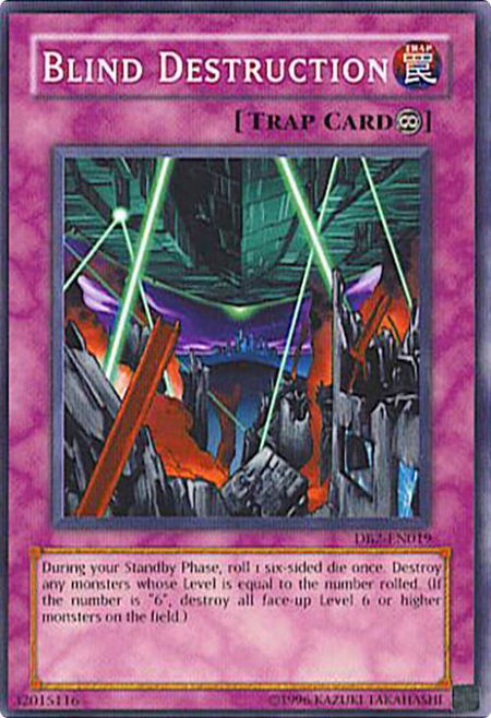 Blind Destruction - Dark Beginning 2 YuGiOh trading card