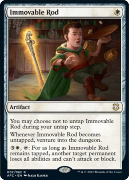 Immovable Rod - Commander: Adventures in the Forgotten Realms Magic: The Gathering trading card