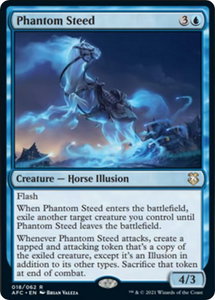 Phantom Steed - Commander: Adventures in the Forgotten Realms (AFC) #18 - Rare Magic: The Gathering Trading Card