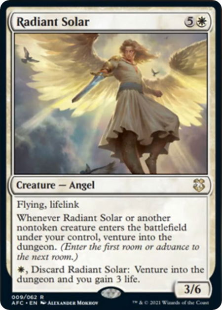 Radiant Solar - Commander: Adventures in the Forgotten Realms Magic: The Gathering trading card