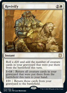 Revivify - Commander: Adventures in the Forgotten Realms (AFC) #10 - Rare Magic: The Gathering Trading Card