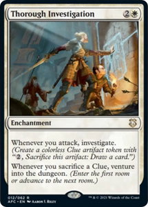 Thorough Investigation - Commander: Adventures in the Forgotten Realms (AFC) #12 - Rare Magic: The Gathering Trading Card