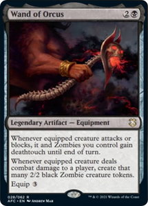 Wand of Orcus - Commander: Adventures in the Forgotten Realms (AFC) #28 - Rare Magic: The Gathering Trading Card