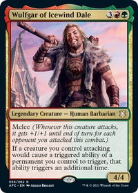 Wulfgar of Icewind Dale - Commander: Adventures in the Forgotten Realms (AFC) #56 - Rare Magic: The Gathering Trading Card