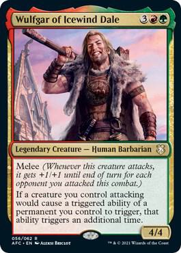 Wulfgar of Icewind Dale - Commander: Adventures in the Forgotten Realms Magic: The Gathering trading card