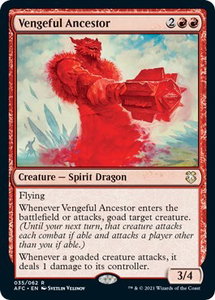 Vengeful Ancestor - Commander: Adventures in the Forgotten Realms (AFC) #35 - Rare Magic: The Gathering Trading Card