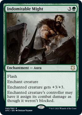Indomitable Might - Commander: Adventures in the Forgotten Realms Magic: The Gathering trading card