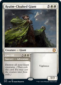 Realm-Cloaked Giant - Commander: Adventures in the Forgotten Realms (AFC) #70 - Mythic Magic: The Gathering Trading Card