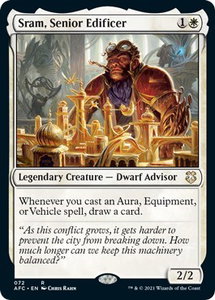 Sram, Senior Edificer - Commander: Adventures in the Forgotten Realms (AFC) #72 - Rare Magic: The Gathering Trading Card