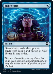 Brainstorm - Commander: Adventures in the Forgotten Realms (AFC) #79 - Common Magic: The Gathering Trading Card