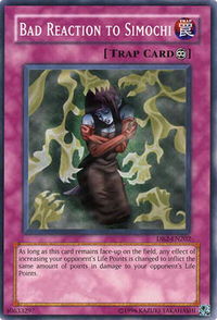 Bad Reaction to Simochi - Dark Beginning 2 (DB2) #DB2-EN202 - Common / Short Print YuGiOh Trading Card