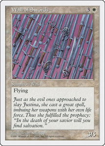 Wall of Swords - Fifth Edition (5ED) #67 - Uncommon Magic: The Gathering Trading Card