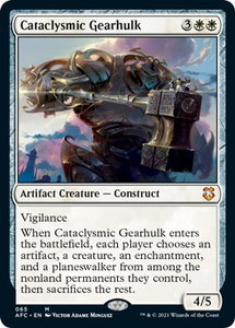 Cataclysmic Gearhulk - Commander: Adventures in the Forgotten Realms (AFC) #65 - Mythic Rare Magic: The Gathering Trading Card