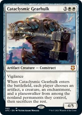 Cataclysmic Gearhulk - Commander: Adventures in the Forgotten Realms Magic: The Gathering trading card