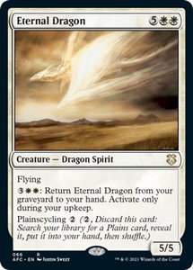 Eternal Dragon - Commander: Adventures in the Forgotten Realms (AFC) #66 - Rare Magic: The Gathering Trading Card