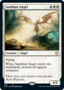 Sunblast Angel - Commander: Adventures in the Forgotten Realms Magic: The Gathering trading card