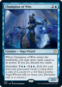 Champion of Wits - Commander: Adventures in the Forgotten Realms (AFC) #80 - Rare Magic: The Gathering Trading Card