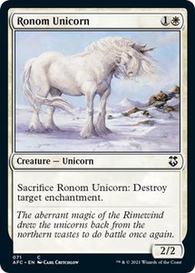 Ronom Unicorn - Commander: Adventures in the Forgotten Realms (AFC) #71 - Common Magic: The Gathering Trading Card