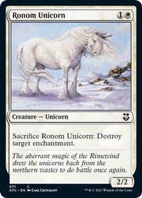Ronom Unicorn - Commander: Adventures in the Forgotten Realms (AFC) #71 - Common Magic: The Gathering Trading Card